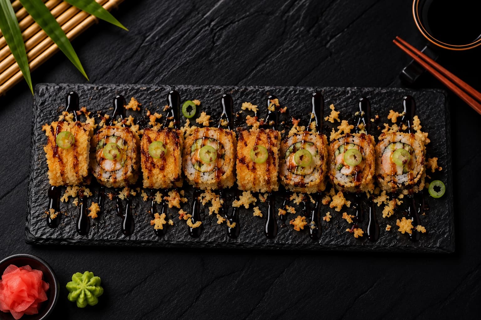 Fried surimi roll