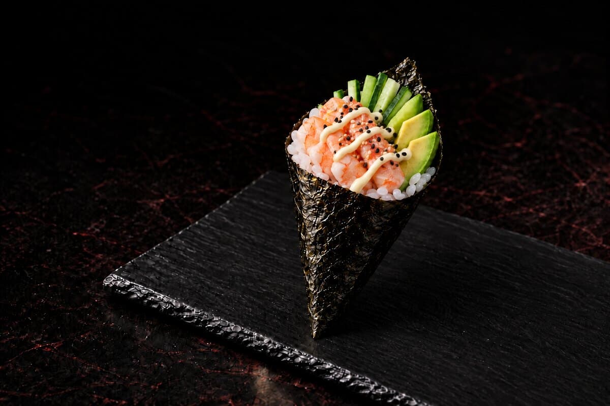Ebi Avocado Temaki