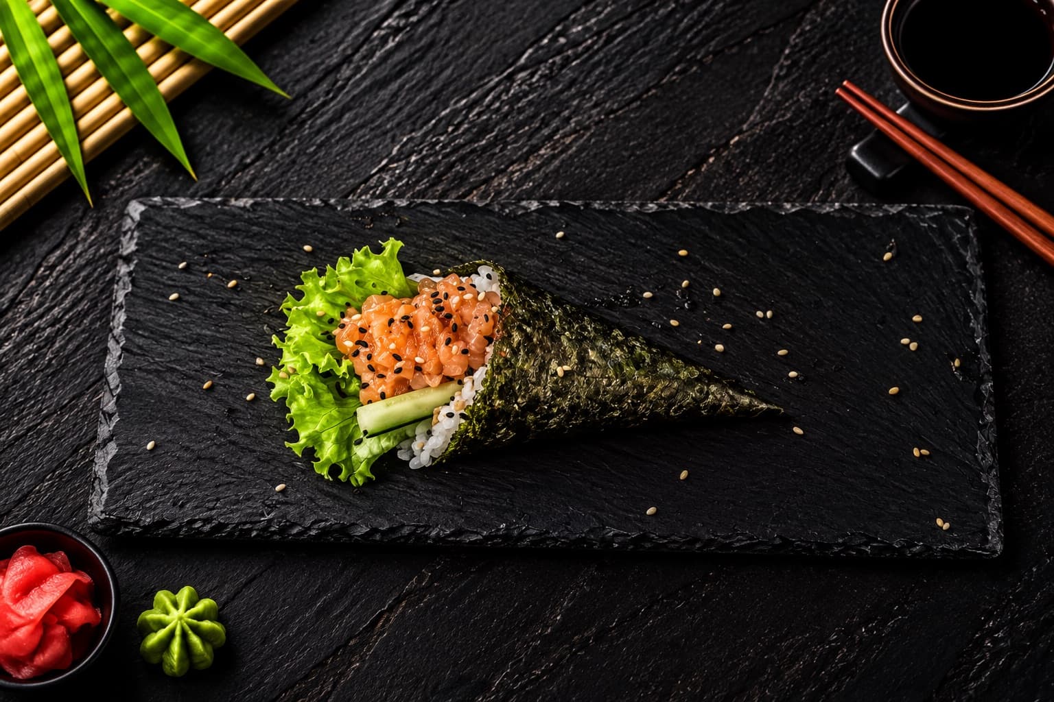 Spicy Salmon Temaki